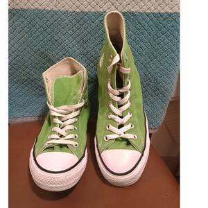 Preloved Converse Chuck Taylor Green High Top Sneakers - Size 7 Men / Women's 9